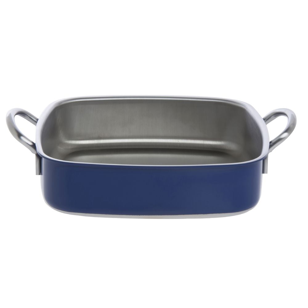 HUBERT Lasagna Casserole Pan, 3Ply Stainless Steel Square Blue 10 1/4"L x 10 1/4"W x 3"H