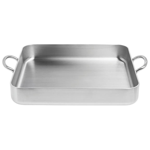 HUBERT Lasagna Casserole Pan, Silver 5-Ply Stainless Steel 14 1/2"L x 13 2/5"W x 2 2/5"H
