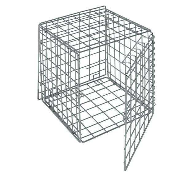 HUBERT Lockable Security Cage Chrome Wire - 18"L x 18"W x 15"H