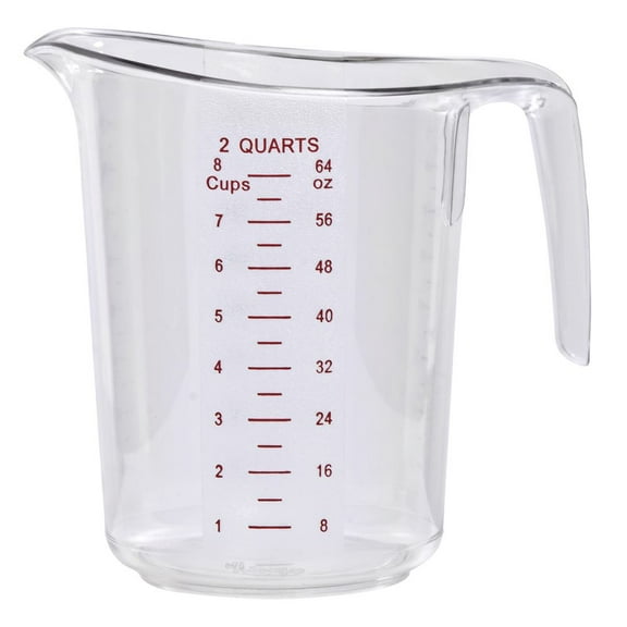 HUBERT Measuring Cup 2 qt Clear Polycarbonate