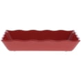 thumbnail image 1 of HUBERT® Melamine Serving Bowl With Ruffled Edges, Red - 14" L x 9 1/2" W x 2" H, 1 of 6