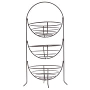 HUBERT Merchandising Display Rack 3 Tier Espresso Metal 14" L 10" W x 26" H