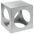 thumbnail image 1 of HUBERT Metal Display Riser Square Laser-Cut Stainless Steel Metal Riser - 8" Square, 1 of 3