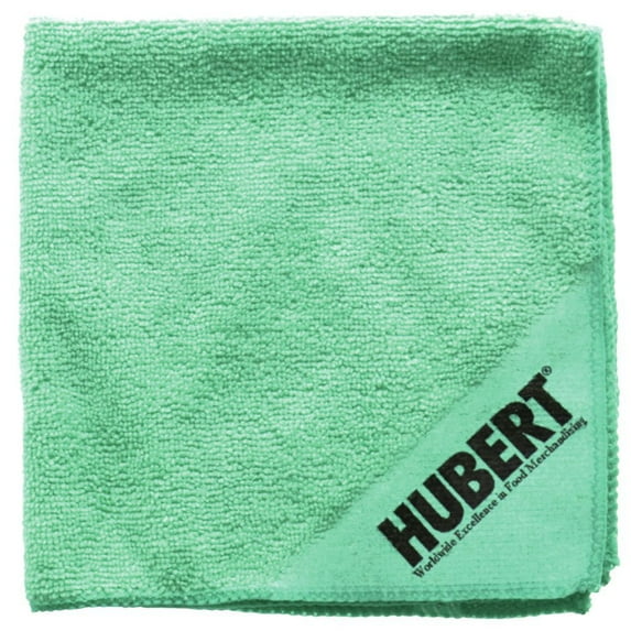 HUBERT® Microfiber Cleaning Towel Green - 16" L x 16" W