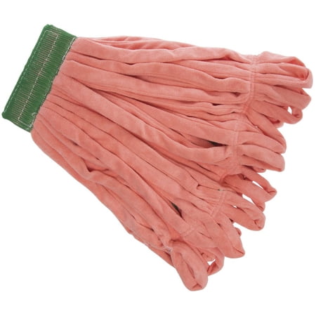 HUBERT® Microfiber Medium Looped End Mop with 5"W Headband Orange 3 Per Pack