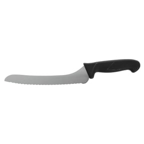 HUBERT Offset Bread Knife with Black Handle Stainless Steel - 9" L Blade