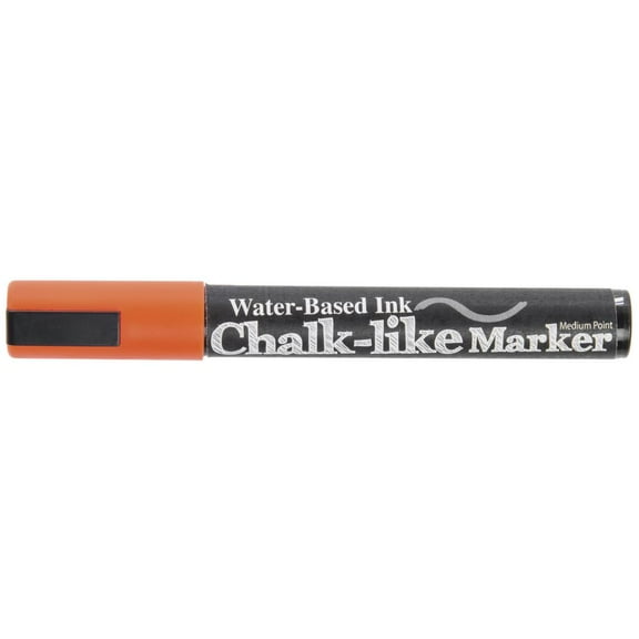 HUBERT® Orange Medium Point Chalk-Like Marker