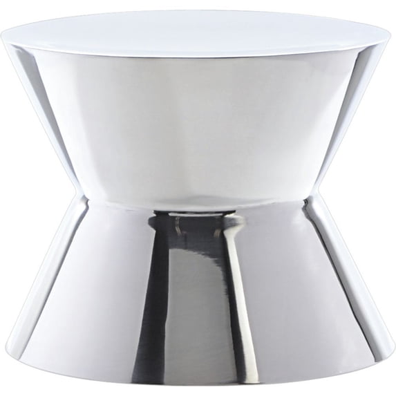 HUBERT Pedestal Display Riser Stainless Steel - 7"Dia x 6"H