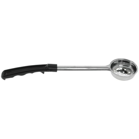 HUBERT Perforated Portion Control Server 2 oz Stainless Steel with Black Plastic Handle