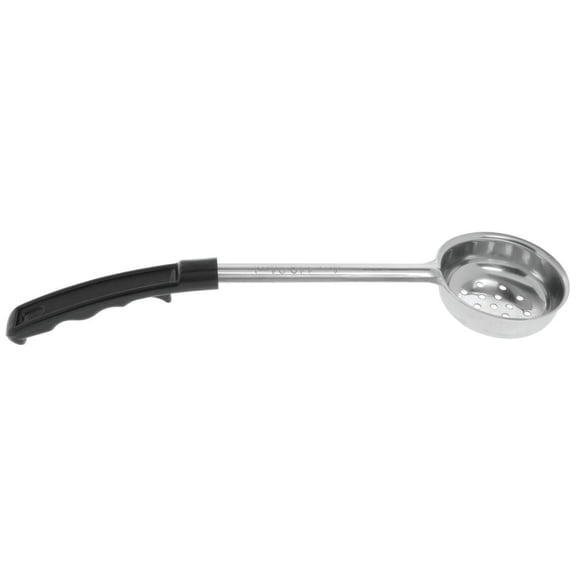 HUBERT Perforated Portion Control Server 4 oz Stainless Steel with Black Plastic Handle
