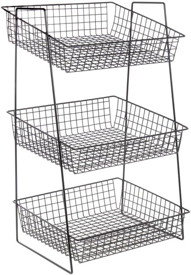 HUBERT Rack 3 Tier Black - 16