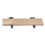 HUBERT  Reclaimed Wood Wall Shelf with Pipe Fitting - 24" L x 8" W x 1" H