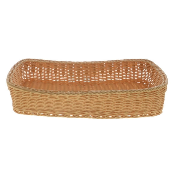 HUBERT Light Beige Storage Basket - 20 7/8"L x 10 5/8"W x 4"H