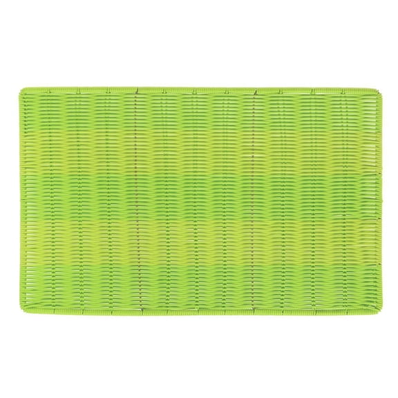 HUBERT Rectangular Synthetic Green Wicker Sushi Mat -24" L x 15" W x 1/4" H