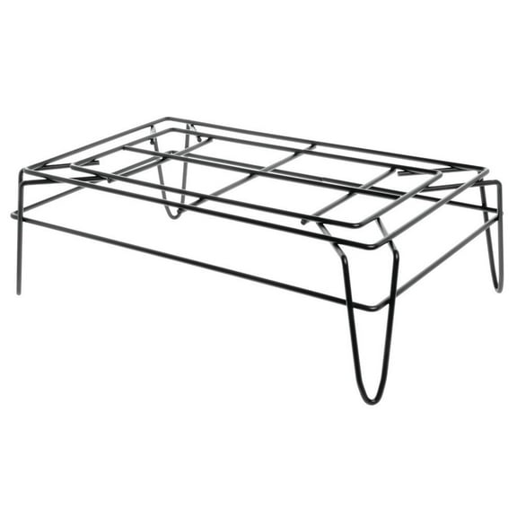 HUBERT Retail Floor Display Stand Black Wire - 24"L x 14"W x 8"H