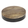 thumbnail image 1 of HUBERT® Round Black Mango Wood Riser - 12"Dia x 2"H, 1 of 7