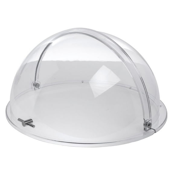 HUBERT Round Chafer Cover Polycarbonate Rolltop - 18 3/4 Dia x 9 1/2 H