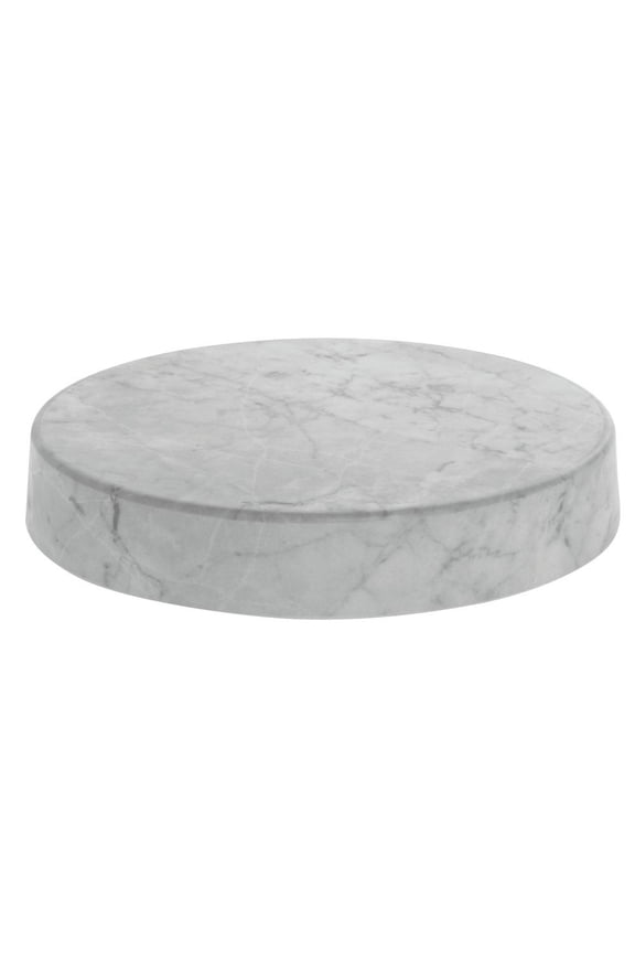 Round Marble Look Display Riser White - 12"Dia x 2"H