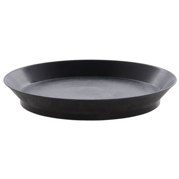HUBERT Sandwich Tray Round Black Polypropylene - 10 3/8"Dia