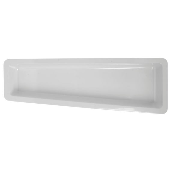 HUBERT® Serving Bowl Display Bowl 1/2 Size Long White Melamine Edgeware - 12 1/4 L x 7 1/4 W x 2" D