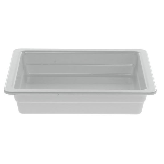 HUBERT® Serving Bowl Display Bowl 1/2 Size White Melamine - 10 3/8 L x 12 3/4 W x 2 1/2 H
