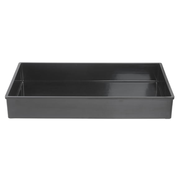 HUBERT Serving Bowl Rectangular Black Plastic Melamine - 21" L x 13" W x 3" H