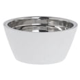 thumbnail image 1 of HUBERT® Serving Bowl White With Stainless Steel Insert Melamine - 9 1/4" Dia x 4 1/4" D, 1 of 3