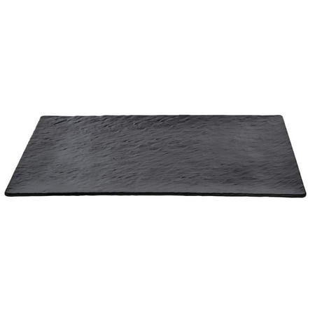 HUBERT® Serving Tray Matte Black Textured Melamine - 21" L x 15" W