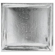HUBERT  Serving Tray with Hammered Finish Round Serving - 22" L x 22" W