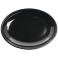 thumbnail image 1 of HUBERT® Shallow Serving Bowl Oval Black Melamine - 16" L x 12" W x 2" H, 1 of 3