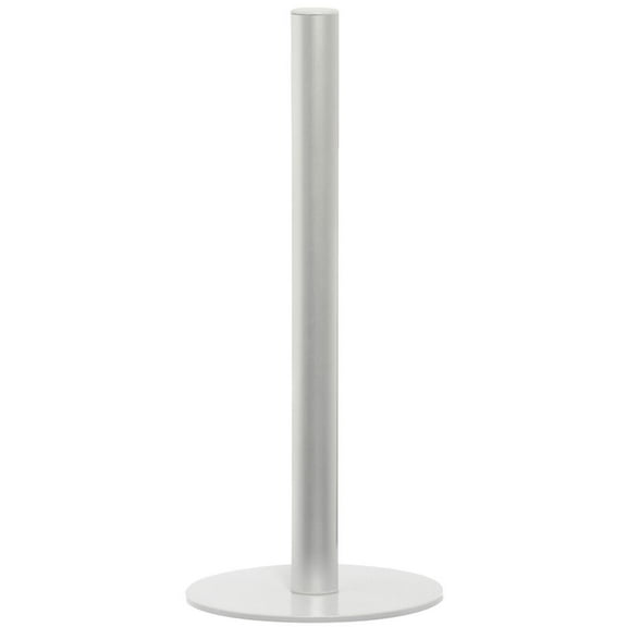 HUBERT Sign Holder Silver Metal Post 2-Way Multi-Pocket - 6 1/2" L x 15" H