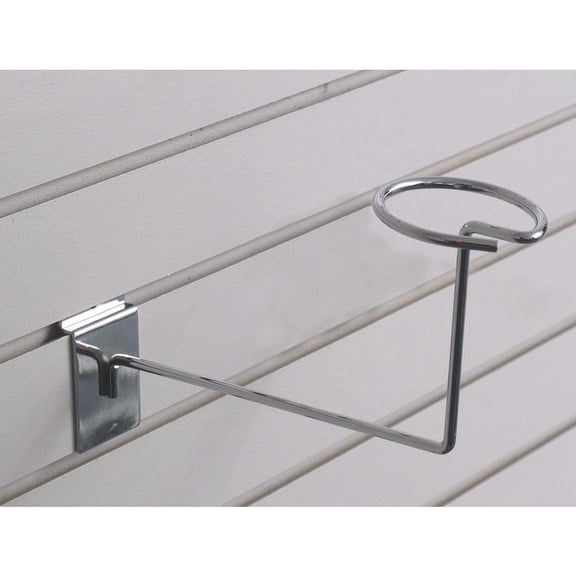 HUBERT Slatwall Hat Display Chrome