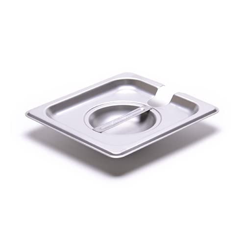 Kratos by Hubert Allied Buying Corp CSTC-1600S Sixth-Size Steam Table Pan Slotted Cover for 24 Gauge Stainless Steel Steam Table Pans