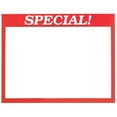 thumbnail image 1 of HUBERT® "Special" Sign Cards with Red Border - 7"L x 5 1/2"H, 1 of 3