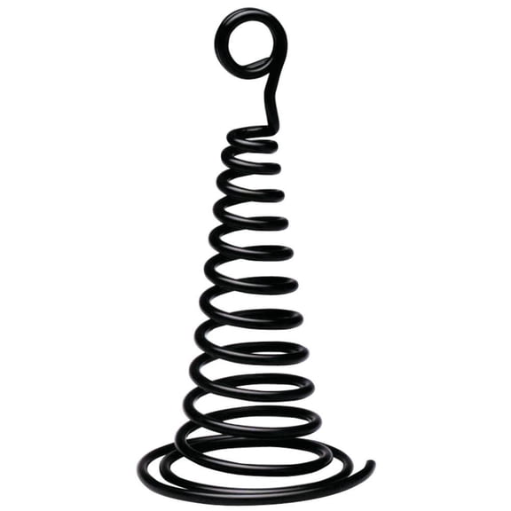HUBERT Spiral Cone Sign Holders Black Metal - 5"H