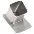 thumbnail image 1 of HUBERT® Stainless Steel Closed Bottom Tong Holder - 3 3/10"W x 5 3/4"D x 4"H, 1 of 7