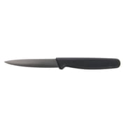 HUBERT  Stainless Steel Paring Knife with Black Polypropylene Handle - 3 1/2" L Blade