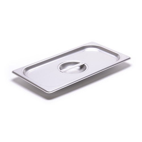 Kratos by Hubert Allied Buying Corp CSTC-1300 Third-Size Steam Table Pan Solid Cover for 24 Gauge Stainless Steel Steamtable Pans