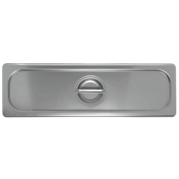 Kratos by Hubert Steam Table Pan Hotel Pan Cover for 1/2 Size Long (an, Stainless Steel