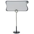thumbnail image 1 of HUBERT® Tabletop Sign Holder with Weighted Base Black Vinyl-Coated - 4 1/4"H, 1 of 3
