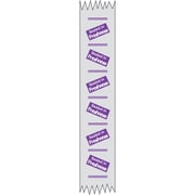 HUBERT Tamper Evident Packaging Tape for Food Containers Transparent Clear Imprinted "Sealed in Freshness" - 1"W x 500 ft