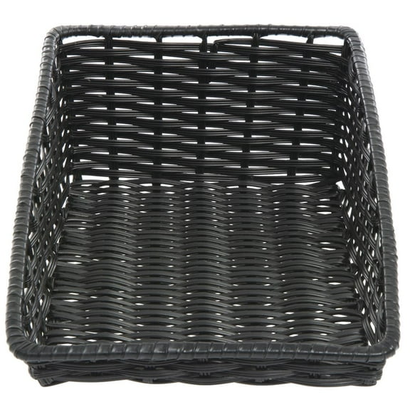 HUBERT® Tapered Black Produce Basket - 11 1/2"L x 20"D x 1 1/2" to 6"D