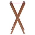 thumbnail image 1 of Kratos by Hubert Tray Stand with Solid Legs Dark Walnut Wood - 38" H, 1 of 7