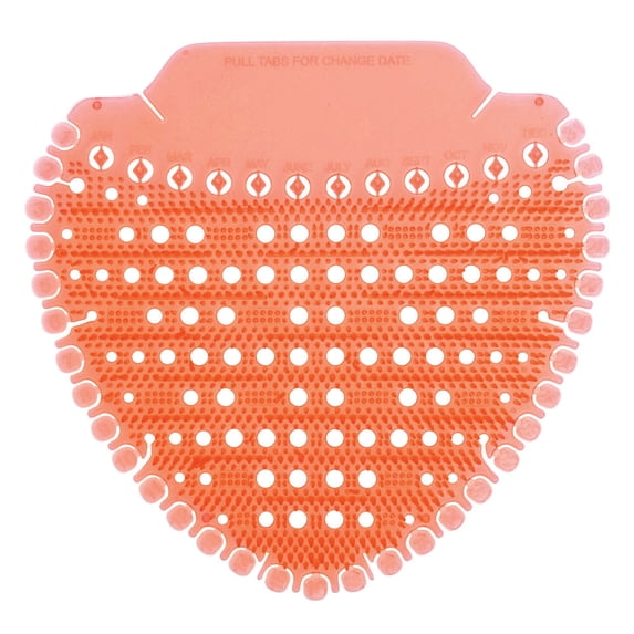 HUBERT Urinal ScreenMango Polymer Fragrance - 7" L x 6 3/4 W x 1/2 H