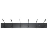 HUBERT® Wall Mount Coat Rack , Black Metal - 36