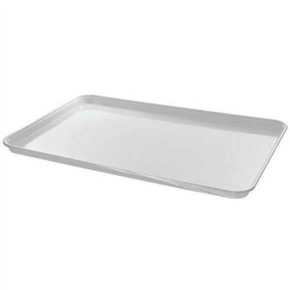 HUBERT White Fiberglass Market Display Tray - 26"L x 18"W x 1"H