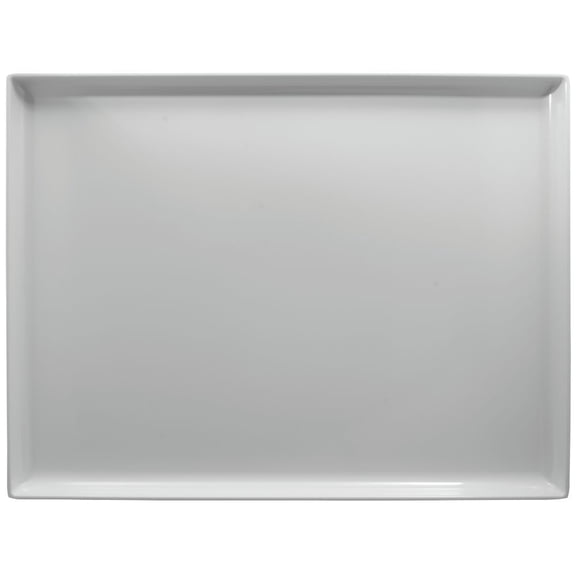 HUBERT White Plastic Display Merchandising Tray Melamine Rectangular - 26" L x 20" W x 1 1/2" H