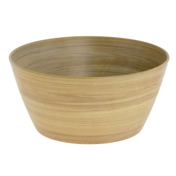 HUBERT® Wood-Look Serving Bowl Display Bowl, Melamine - 9 1/4" Dia x 4 1/4" H
