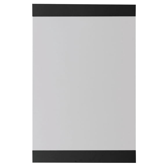 HUBERT Write-On Sign Clear Lexan Cling-It Sign Holder 3 Per Case - 8 1/2 L x 11" H