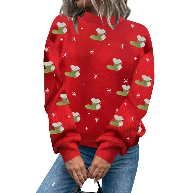 Long Sleeve Printed Colorblock Sweater Long Sleeve Printed Colorblock Sweater